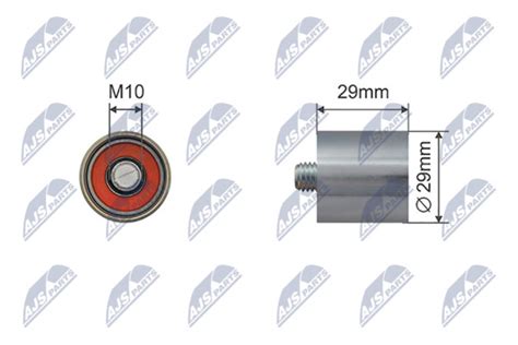 Tensioner Pulley V Ribbed Belt RNK AU 081 NTY 06B109244 03 40376