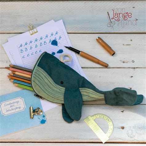 Pencil Case Whale Tutorial With Pattern