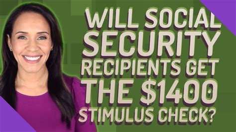 Will Social Security Recipients Get The 1400 Stimulus Check Youtube