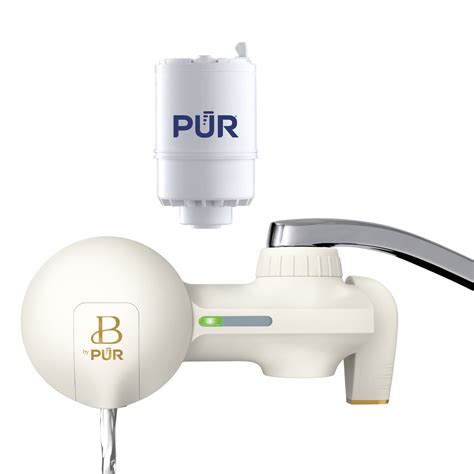 Pur Beaytiful Pfm W White Horizontal Faucet Mount Filtration System