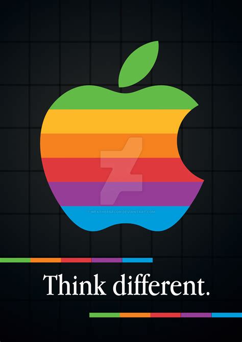 Apple Vintage Poster -Think Different by WeatherBacon on DeviantArt