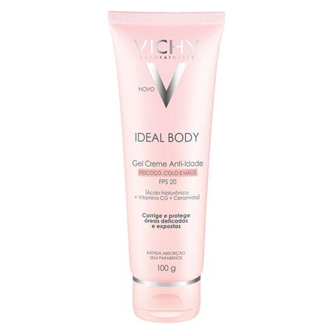 Ideal Body Pescoço Colo e Mãos FPS 20 Vichy Gel Creme Anti Idade