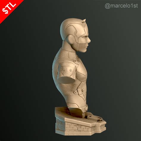 Fichier STL Buste d armure Daredevil Plan imprimable en 3D à