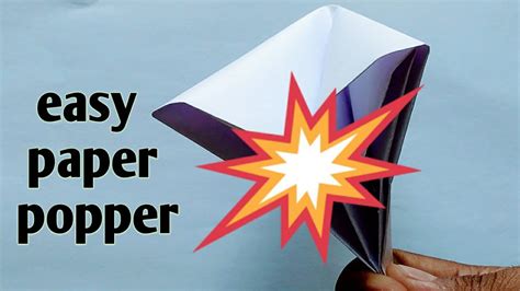 How To Make An Easy Paper Popper Origami Paper Cracker Paper