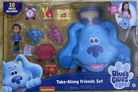 Blues Clues And You Take Along Friends Set Blue Bag Pieces New