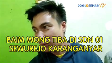 Baim Wong Datangi Sdn Sewurejo Karanganyar Ratusan Warga Berebut