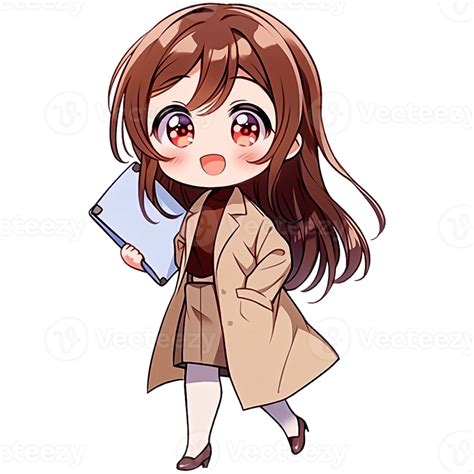 Cute Chibi Teacher AI Generative 33494363 PNG