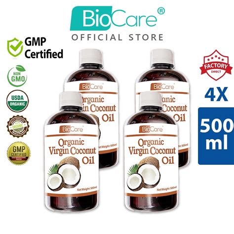 Biocare Organic Virgin Coconut Oil X Ml Shopee Malaysia