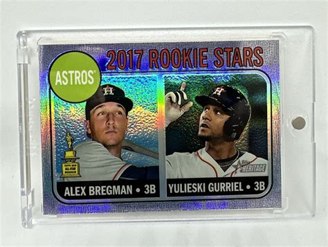 Topps Heritage Chrome Alex Bregman Rookie Purple Refractor