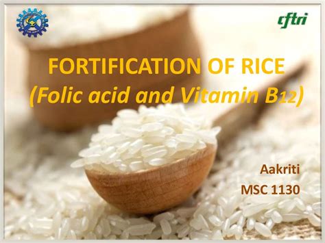 Fortification Of Rice