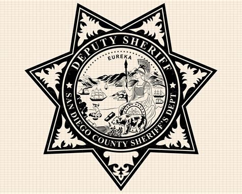 Badge Of The San Diego County Sheriff S Department Svg Bundle San Diego County Sheriff S Seal