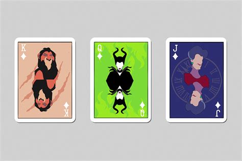 Disney Villains Playing Cards on Behance