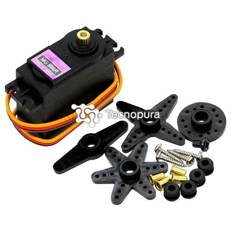 Servomotor Mg Tower Pro Con Engranajes Met Licos Compatible