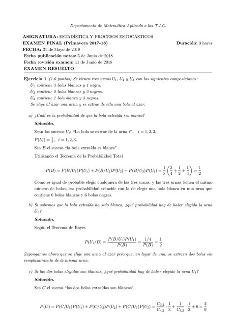 Examen Junio Preguntas Y Respuestas Departamento De Matem