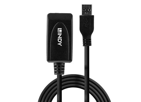 Lindy 43155 USB 3 0 Aktiv Verlängerungskabel 5m günstig kaufen bei