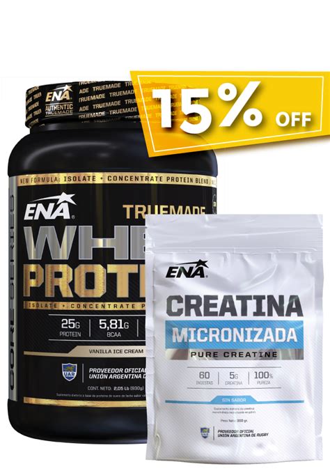 Whey Protein True Made Lb Creatina Micronizada Grs Ena