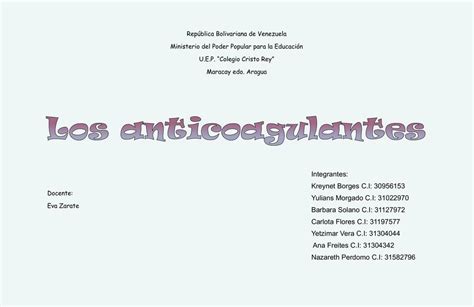 Anticoagulantes Sangu Neos Kreynet Anyolith Udocz