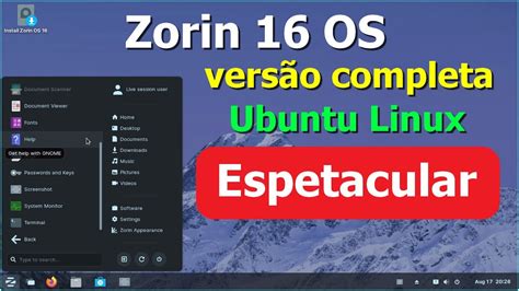 Zorin Os Core A Vers O Completa Linux Base Ubuntu Est Excelente