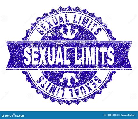 Scratched Textured Sexual Limits Stamp Seal With Ribbon Stock Vector Illustration Of Texture