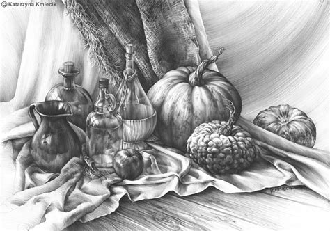 Pencil Still Life Print Pencil Drawing Print Realistic Etsy