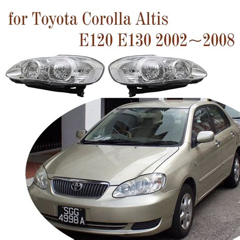 Car Headlights Assembly For Toyota Corolla Altis E120 E130 2002 2008