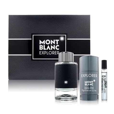 Montblanc 萬寶龍 Explorer 探尋旅者禮盒 淡香精100ml淡香精75ml體香膏75g 平行輸入