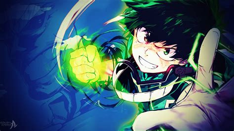 Epic Izuku Midoriya Hd Wallpaper Smile And Power Unleashed