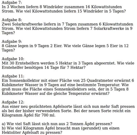 Lösungen Dreisatz Aufgaben Blatt 2 Dreisatz Mathematik lernen