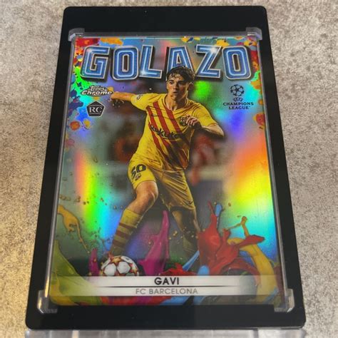 Yahoo Topps Chrome Uefa Ucl Gavi Golazo Aqua R