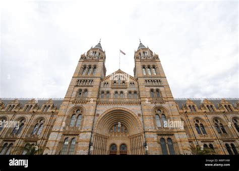 Natural history museum historical architecture London UK Stock Photo - Alamy