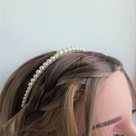 White Pearl Hair Band High Quality Pearl Hair Pearl Hair - Etsy