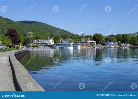 The Town Of Lake George New York Stock Image Image Of Adirondacks