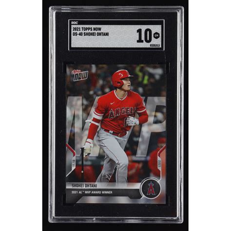 Shohei Ohtani 2021 Topps Now Offseason OS40 SGC 10 Pristine Auction