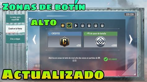 Aterriza en zonas de botín alto dos veces en partidas de Br Call of