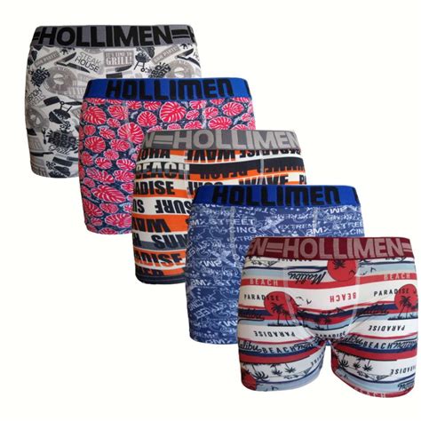 Kit Cuecas Boxer Box Masculina Adulta Microfibra Hollimen Original