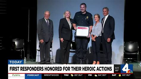 First Responders Honored For Their Heroic Actions Youtube