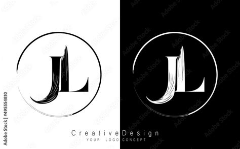 Jl Letter Logo Design Template Vector Stock Vector Adobe Stock