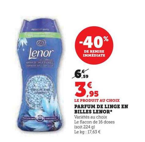 Promo Parfum De Linge En Billes Lenor Chez Super U Icatalogue Fr