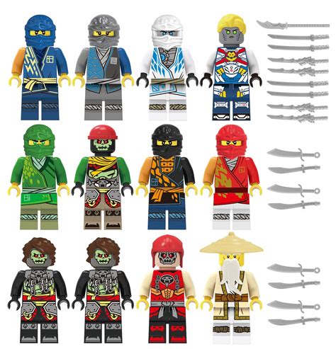 MINIFIGURKI NINJAGO 12 SZTUK AKCESORIA LEGO 13935240437 Allegro Pl