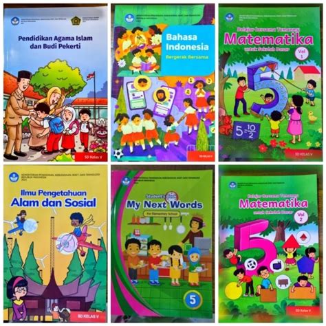 Jual 1 Paket Buku Kumer SD Kelas V Edisi Matematika Vol 1 Dan 2