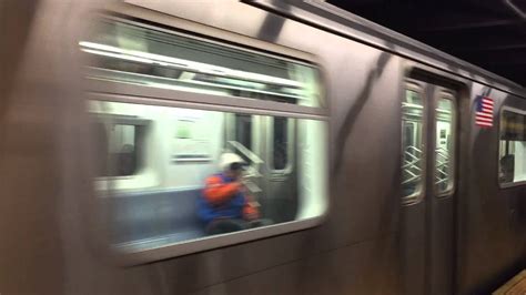 Irt Eastern Parkway Line R Trains Leaving Franklin Avenue At