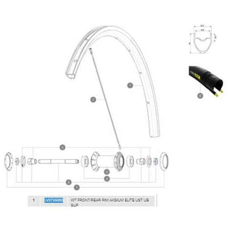 Mavic Aksium Elite Ust Oe Rim Black Bikeinn