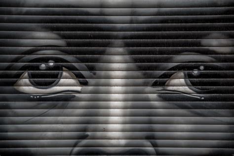 Free picture: eyes, black, man, graffiti, close-up, metallic, chrome, texture, pattern, wall