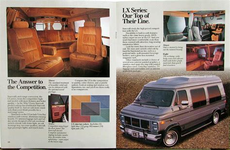 1989 GMC Vandura Starcraft Van Conversion Sales Brochure Original