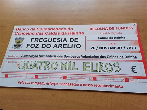 Peditório anual Bombeiros 2023 Junta de Freguesia de Foz do Arelho