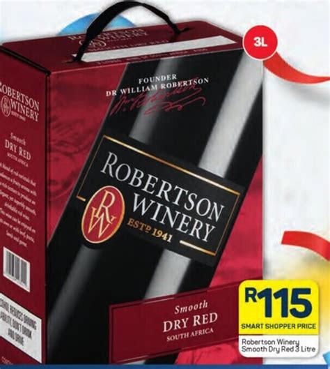 Robertson Winery Smooth Dry Red Litre Offer At Pick N Pay