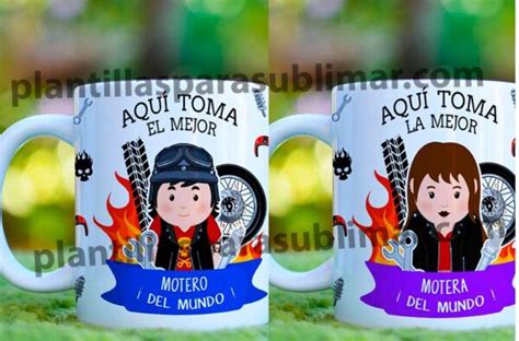 Aqui Toma El Mejor Motero Plantilla Taza Plantillas Para Sublimar