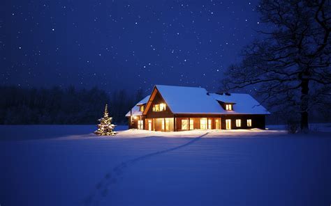 Night Snow Wallpaper Background - WallpaperSafari