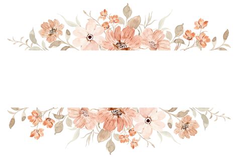 Vintage Flower Vector Border | Best Flower Site