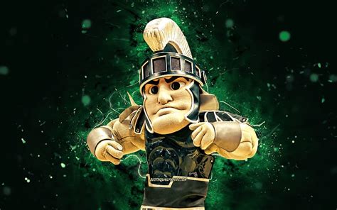 Sparty Michigan State Spartans Mascot Msu Mascot Yellow Stone